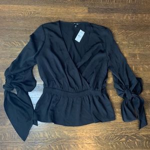 Express NWT Black Blouse Sz M